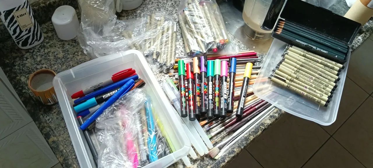 Pinceis novos So para quem desenha .leia descricao. - Foto 6