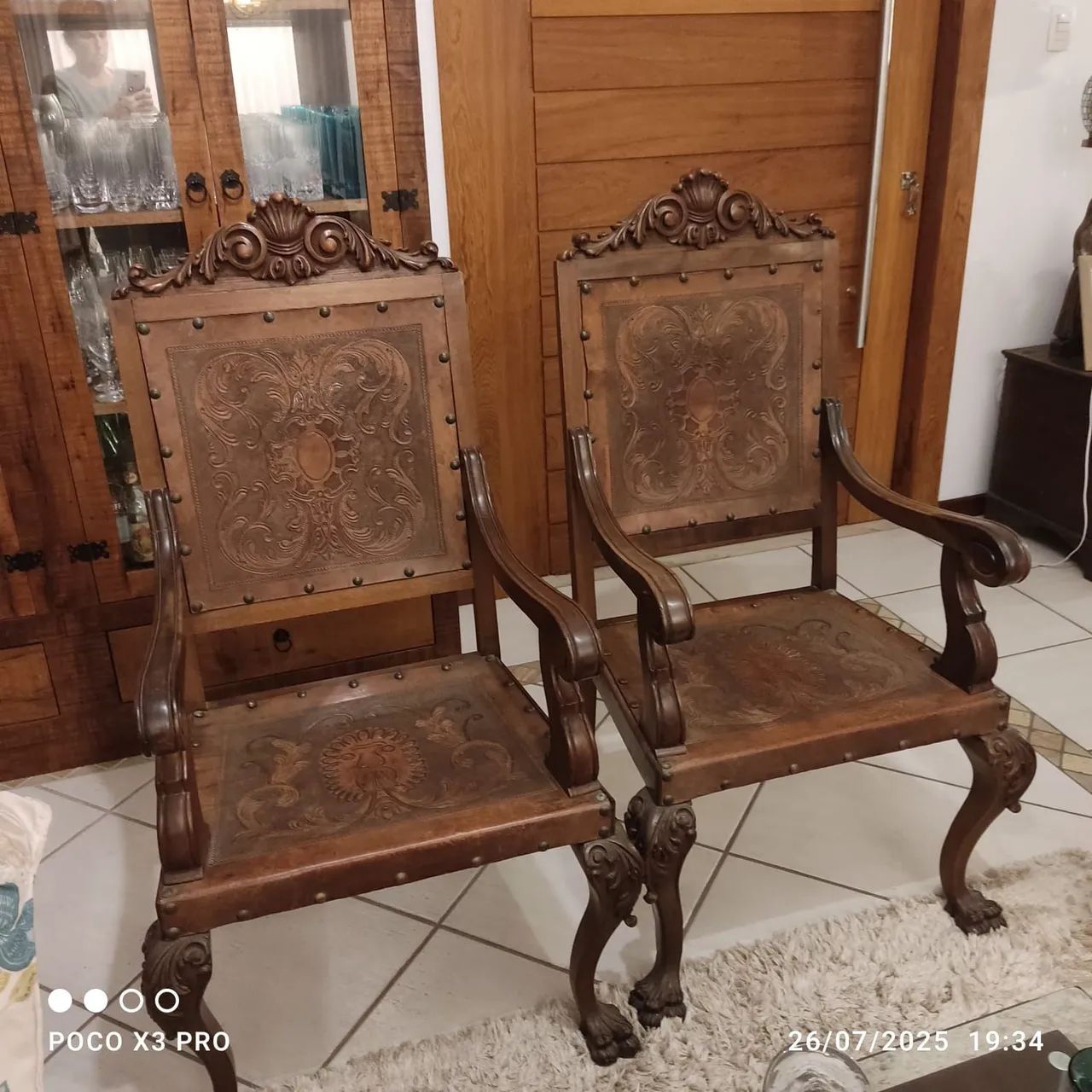 Jogo de Jantar em madeira maciça  - Foto 5