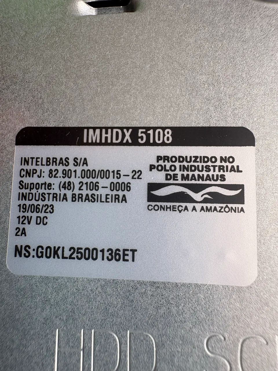 Dvr Gravador Digital De Vídeo Intelbras Mhdx 5108- Novo - Foto 3