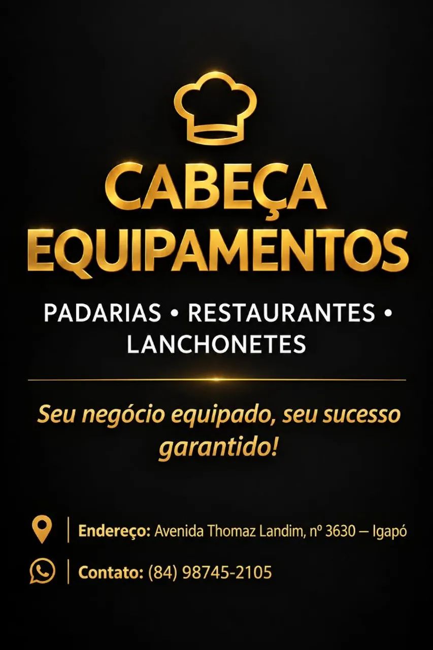 Cabeça equipamentos/ vendas para comércio 
