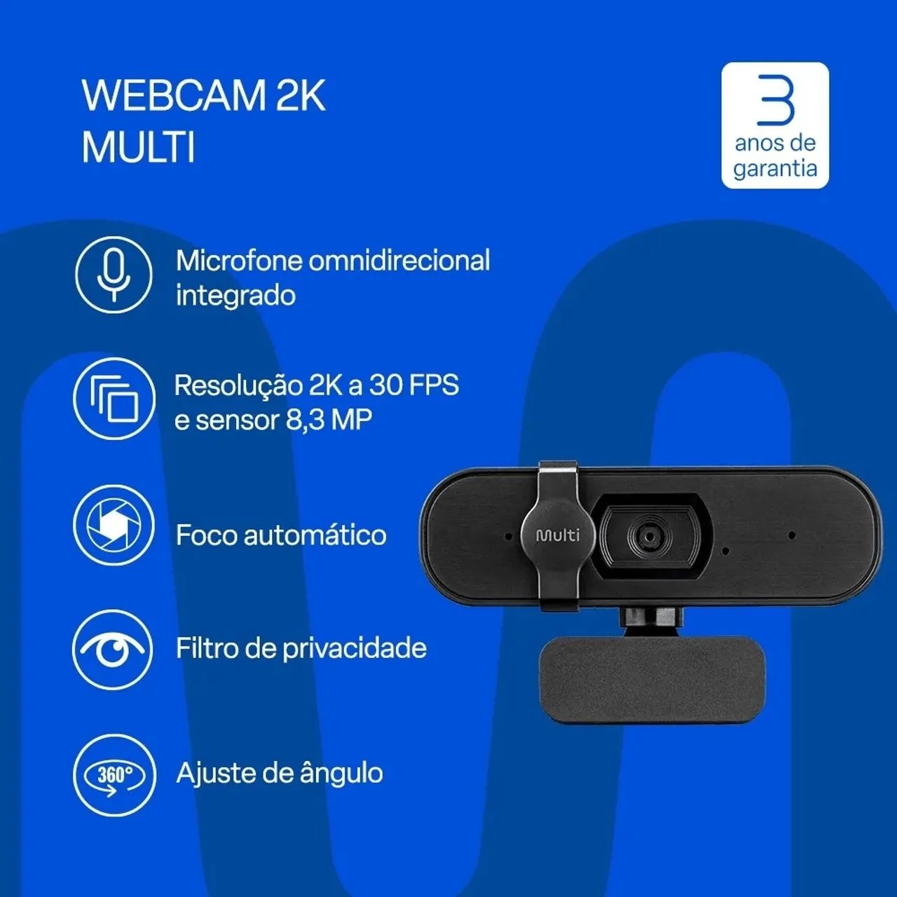 Webcam Multi 2K WC057 - Nova - Foto 3