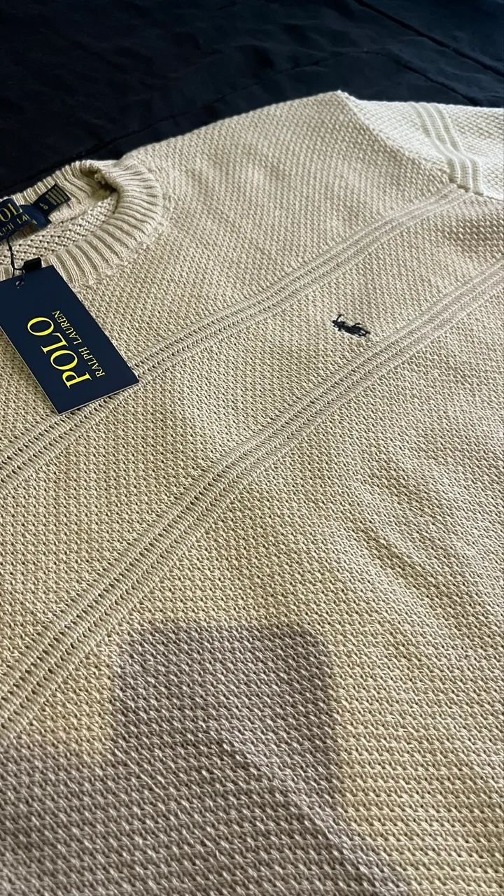 Suéter Polo Ralph Lauren bege - Foto 4