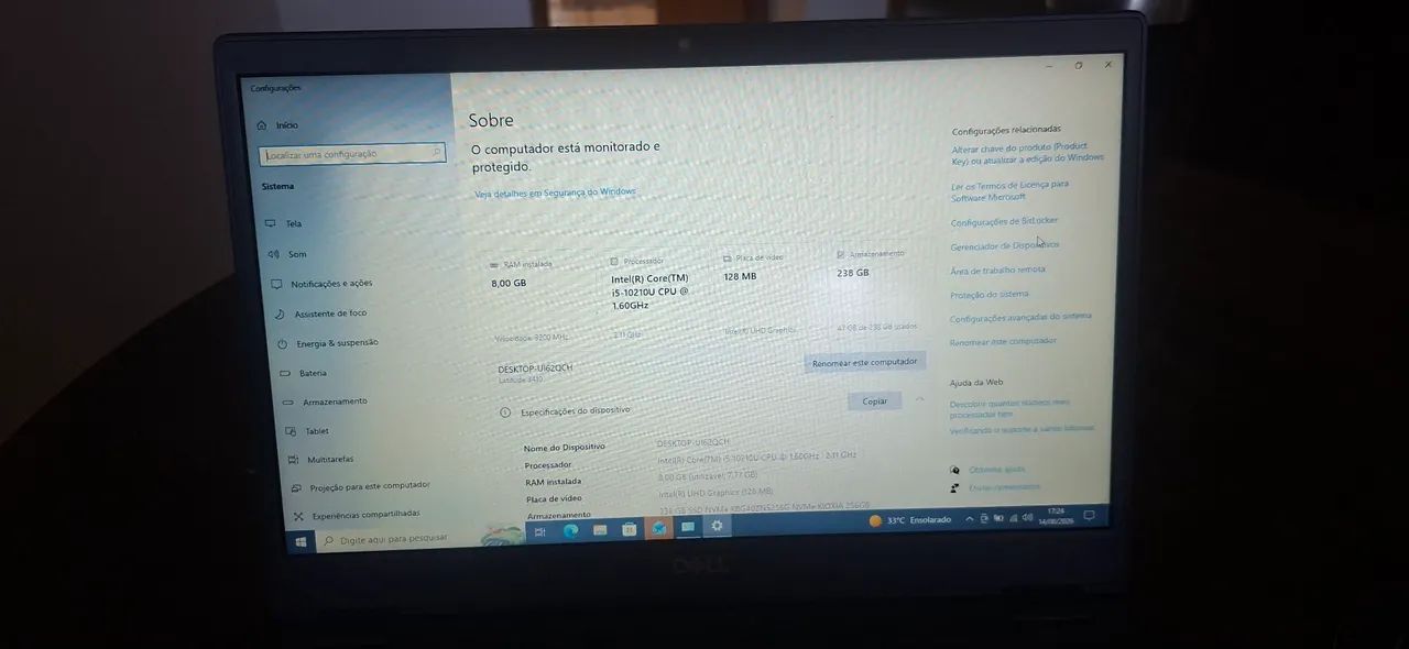 Notebook Dell Core I5 10 geração - Foto 4