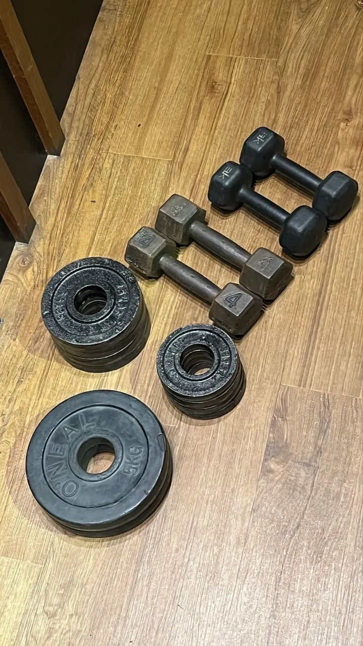 Kit de Anilhas e Halter - Foto 3