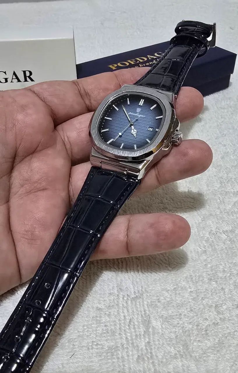 Relógio da Poedagar pulseira azul original  - Foto 2