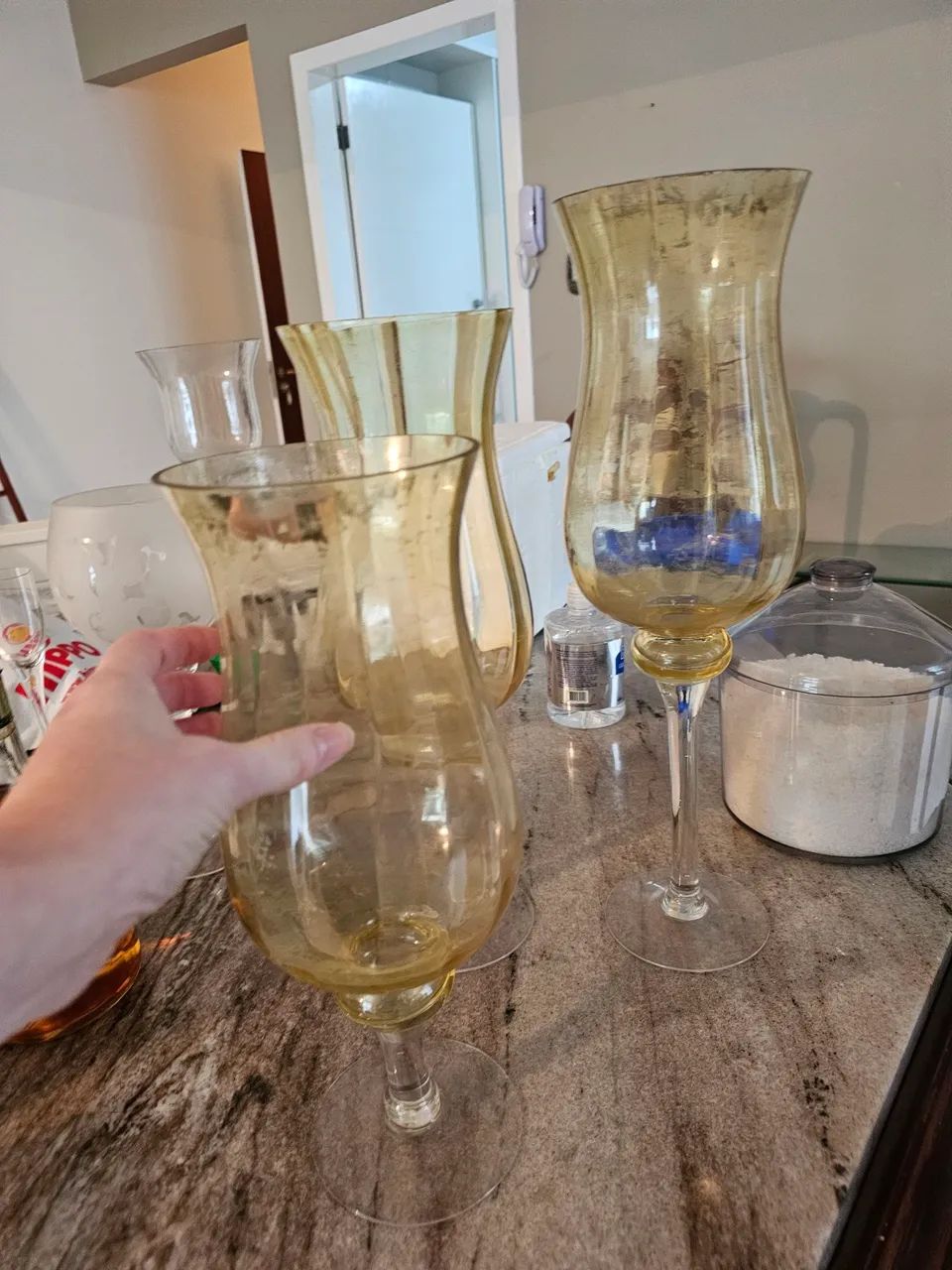 Vasos de cristal os três