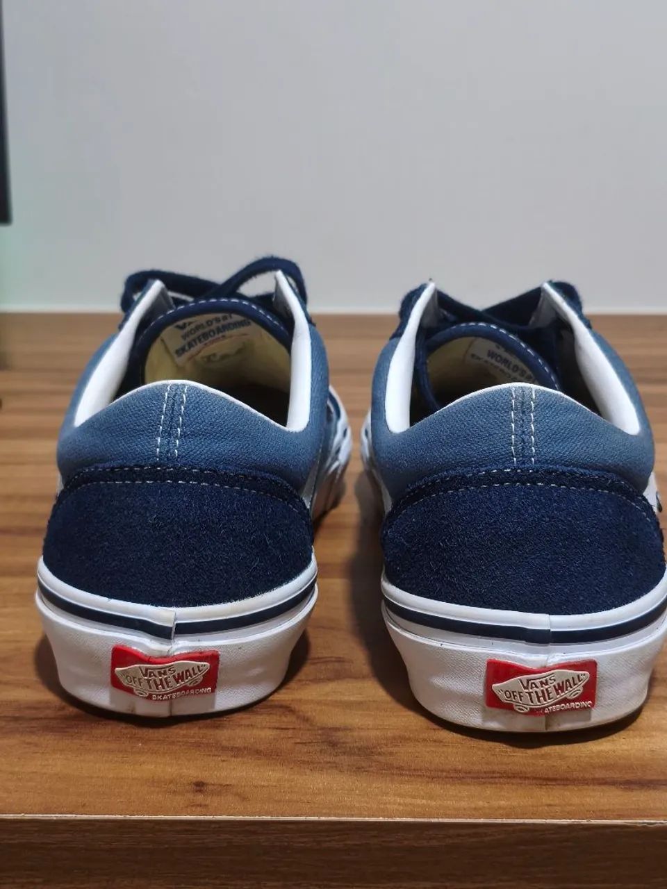 Tênis Vans skate Old Skool Navy White Tam 40 - Foto 2