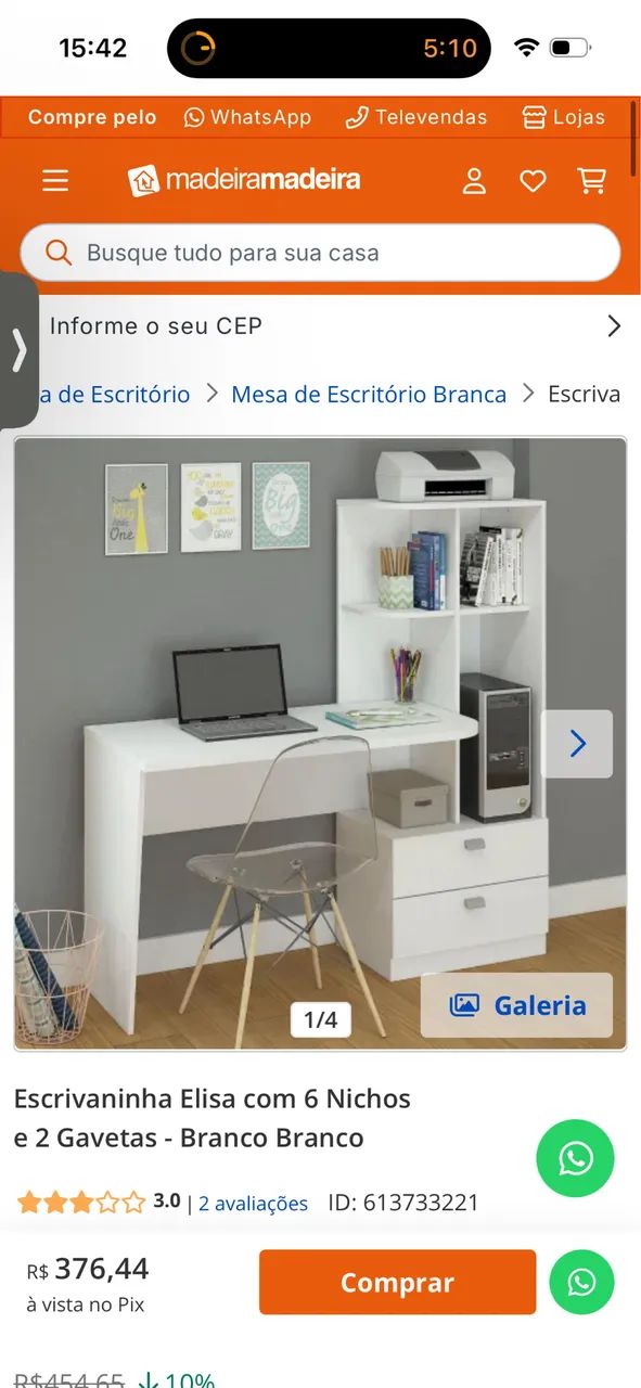 Doa-se escrivaninha  - Foto 4