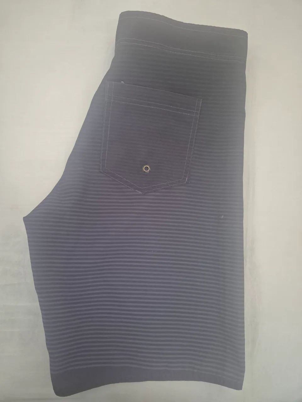 Bermuda d'Água Masculina Cinza Escura com Micro Listras - Foto 5