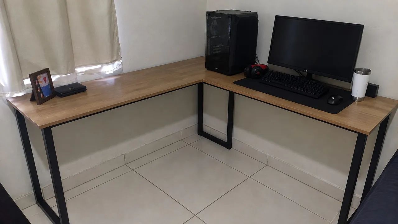 Mesa em L Industrial