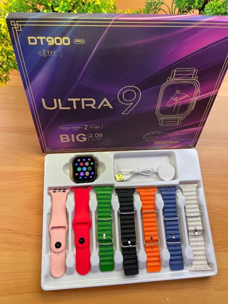 Relógio 7 Pulseiras Ultra 9 Pro