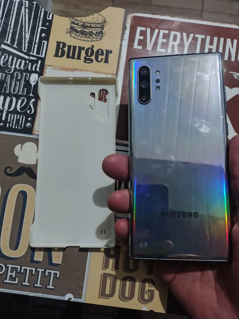 Troco note 10+  plus quero iPhone do 12 pra cima celular impecável  - Foto 3
