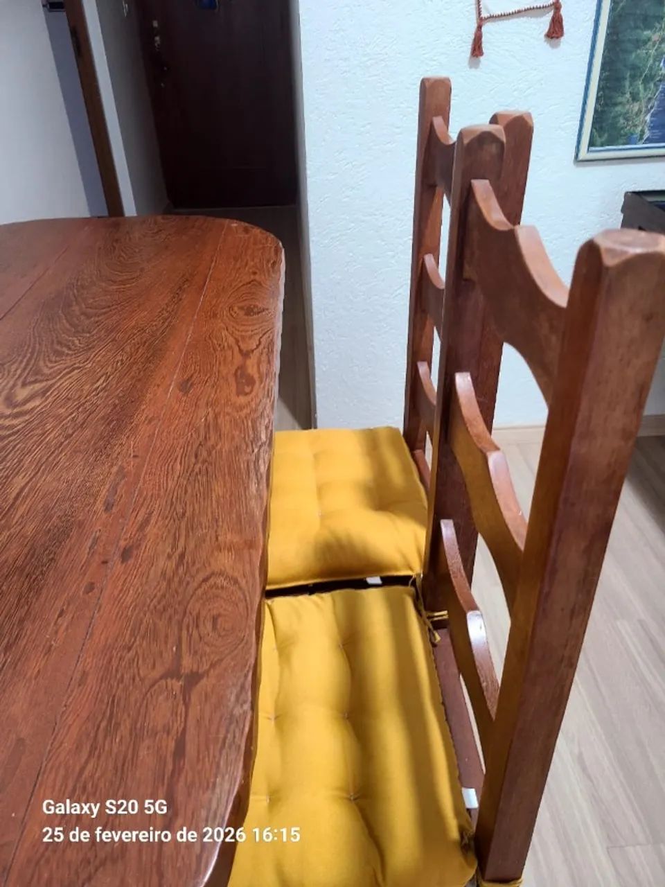 Mesa de jantar oval c/ 6 cadeiras - Foto 4