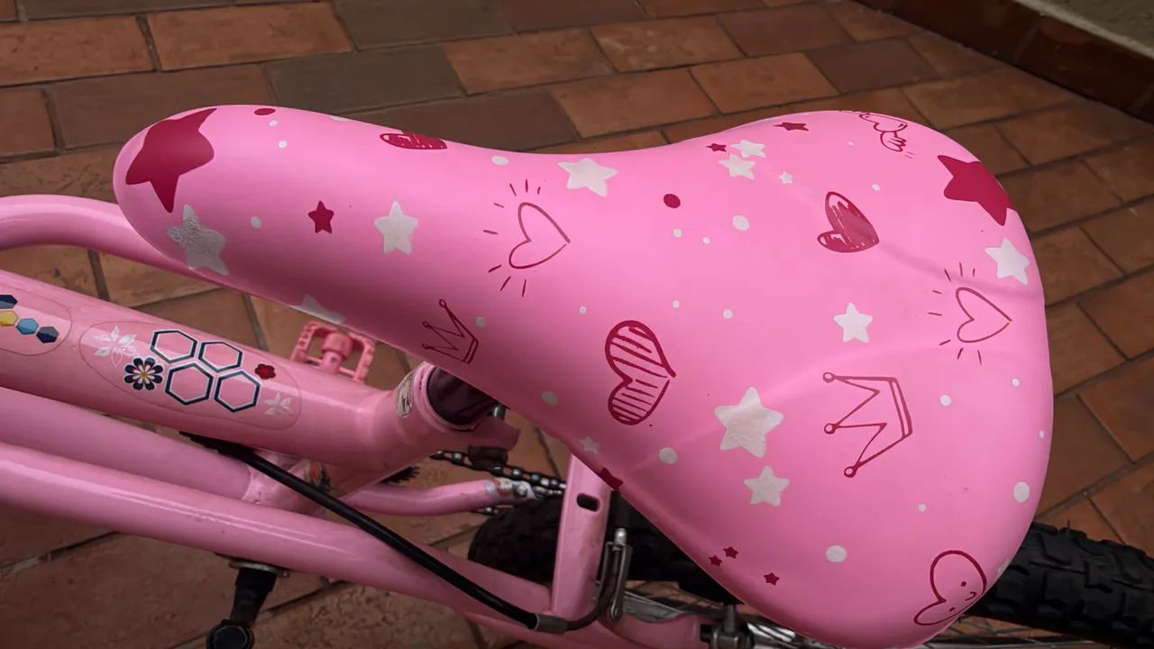 Bicicleta rosa aro 20 menina supernova - Foto 3