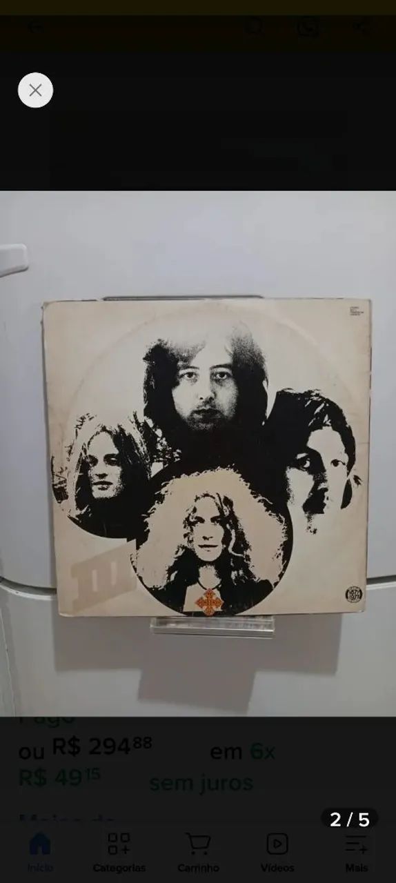 Lp led Zeppelin 3, nacional  - Foto 5