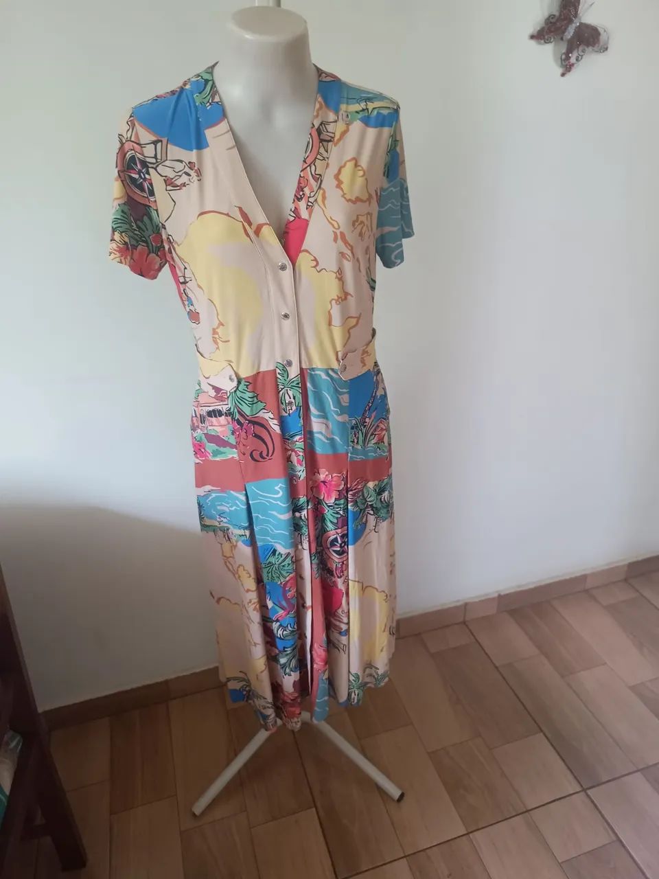 Vestido Bella Pelle Floral Midi  - Foto 2