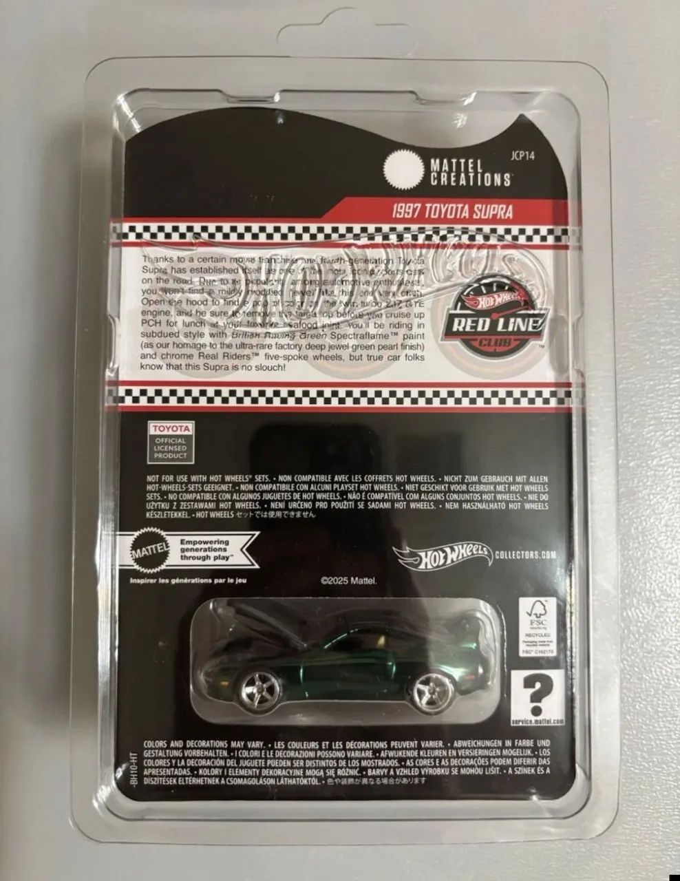 Hot Wheels RLC Exclusive 1997 Toyota Supra novo lacrado - Hobbies