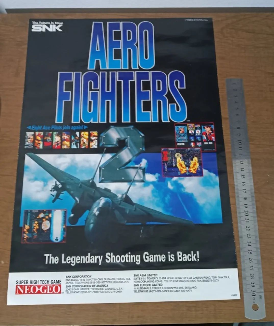 Material de divulgação original Aerofighters 2 (1994)