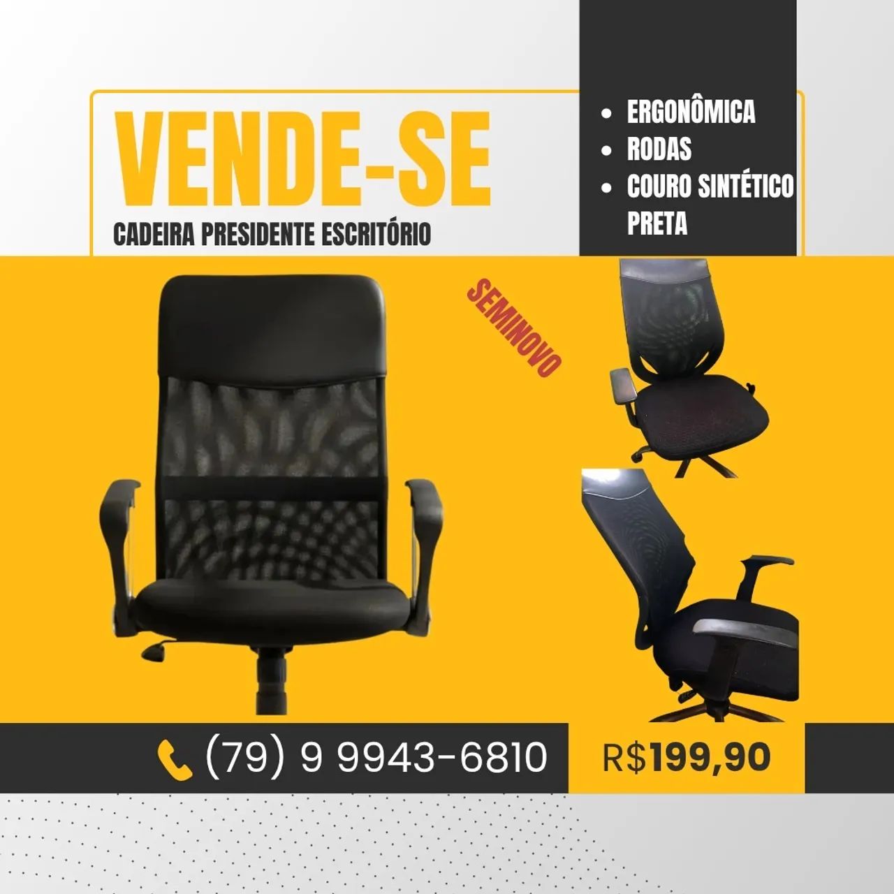 Cadeira presidente  - Foto 2