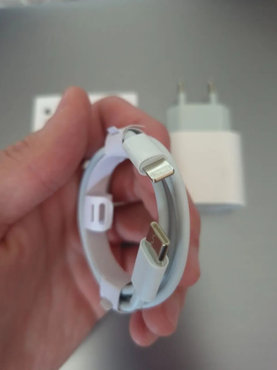 Carregador para iPhone 25W USB-C + Cabo Lightning 1m - Foto 2