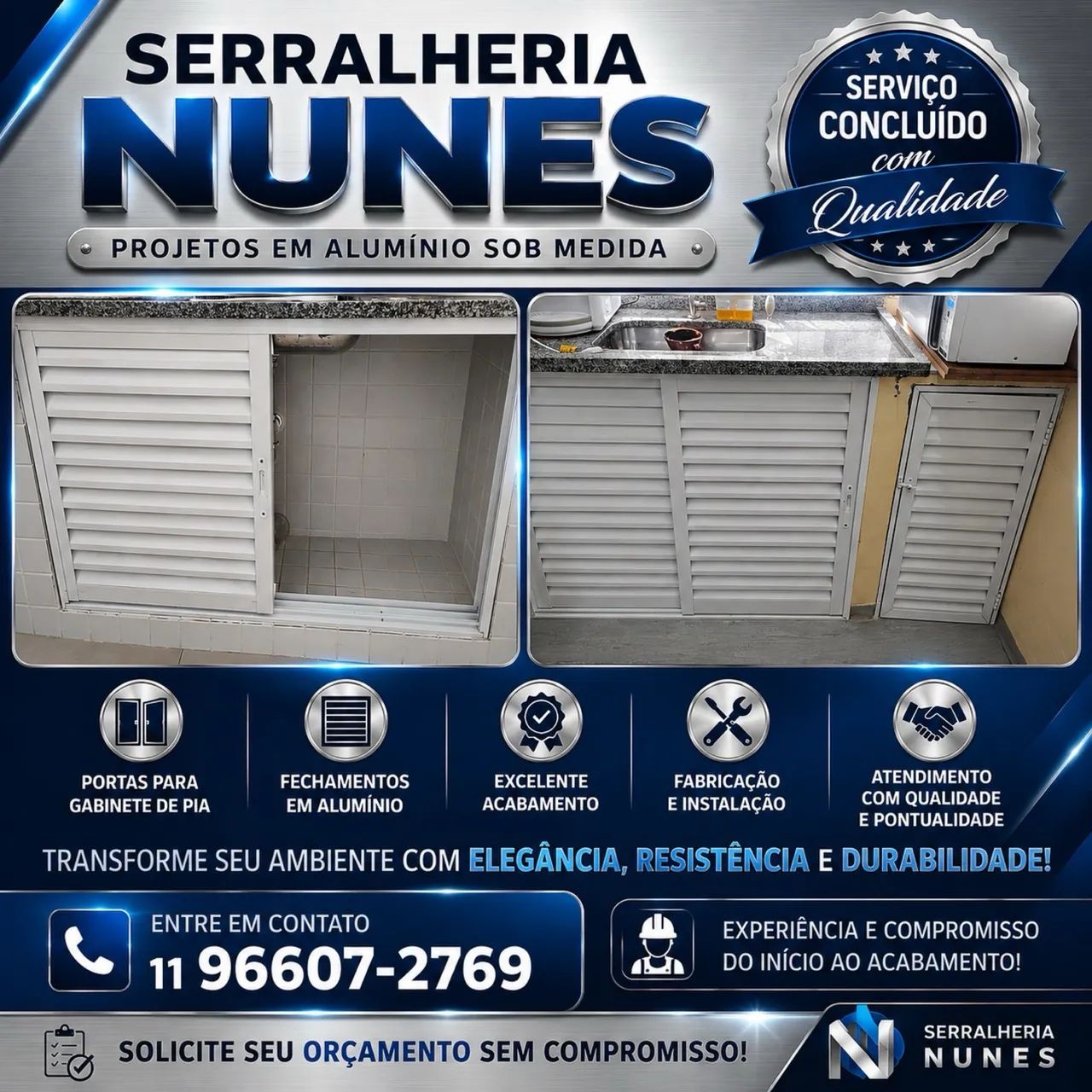 Serralheria Projetos em alumínio 
