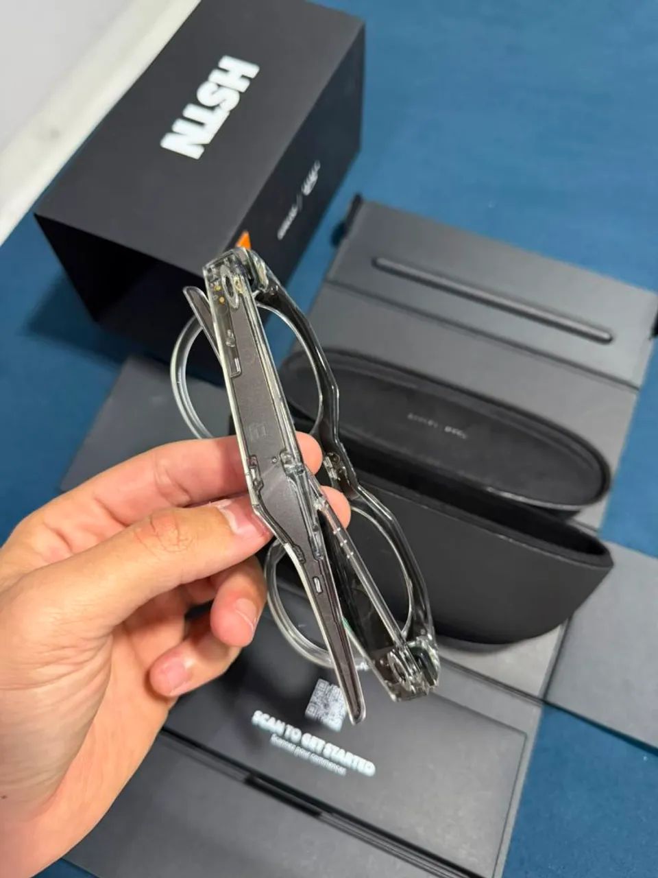 Oakley Meta HSTN AI Performance Glasses Clear Frame - Foto 5