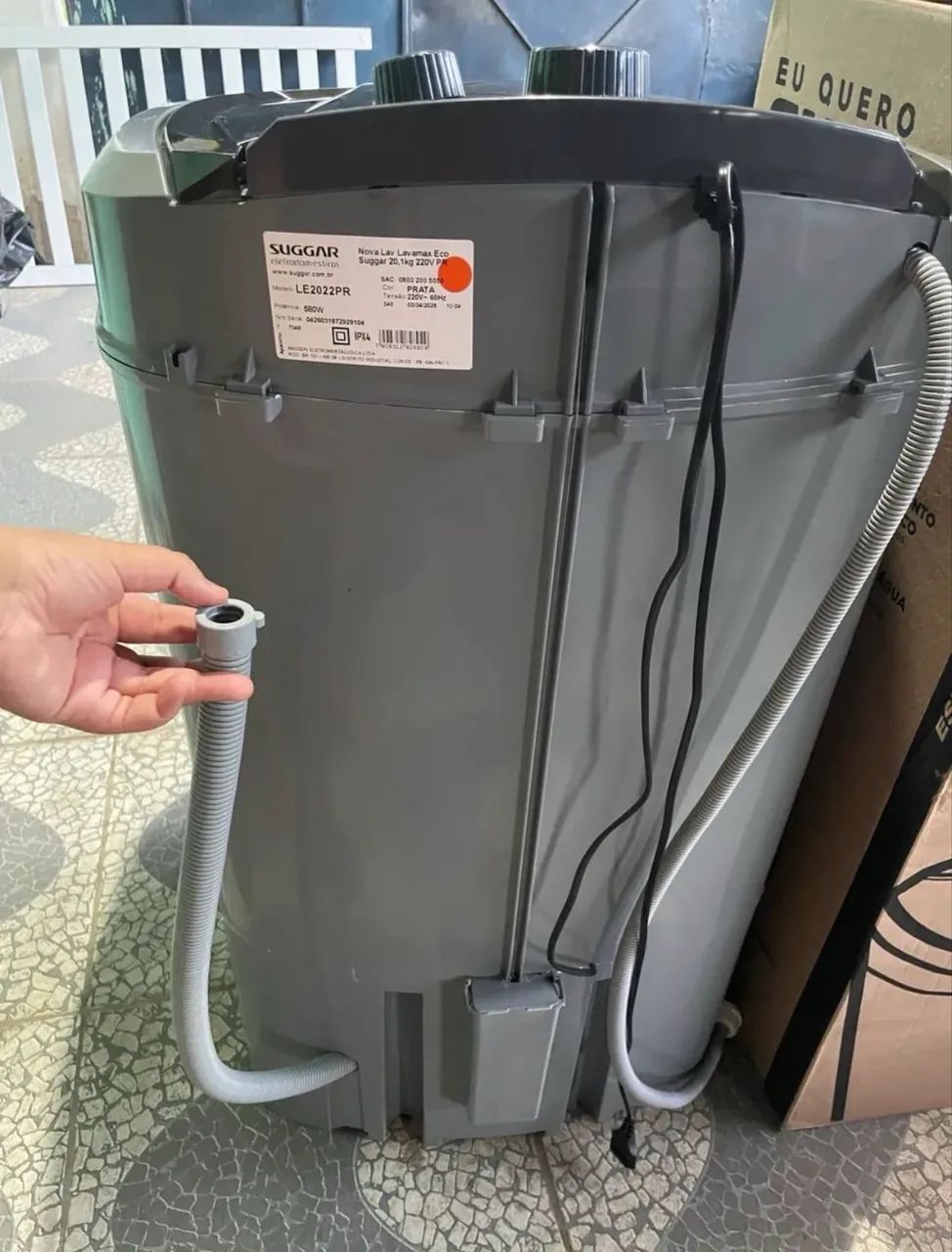 Tanquinho marca suggar, 220v (20,1kg) novo - Foto 4