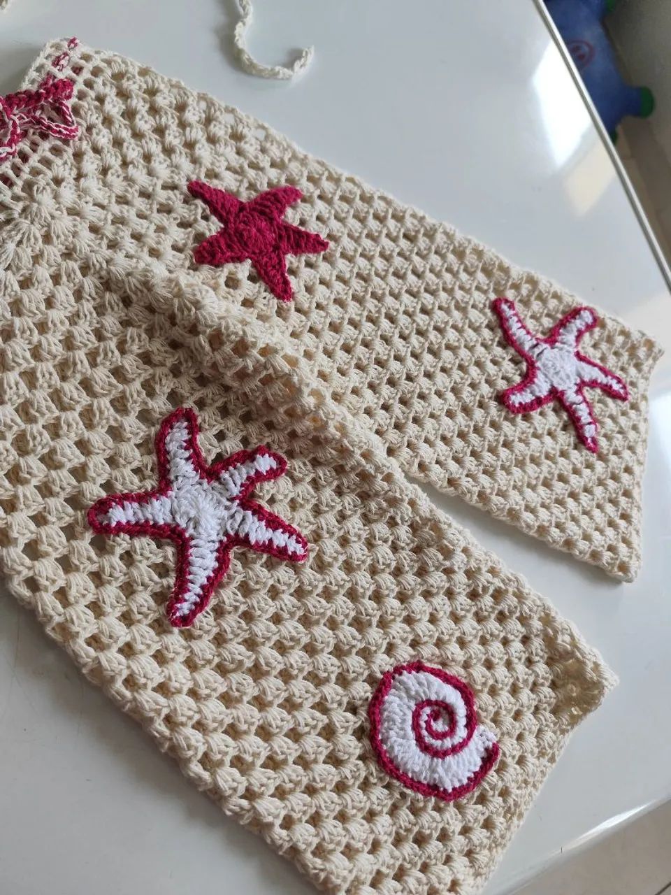 Conjunto crochê com estrelas  - Foto 4