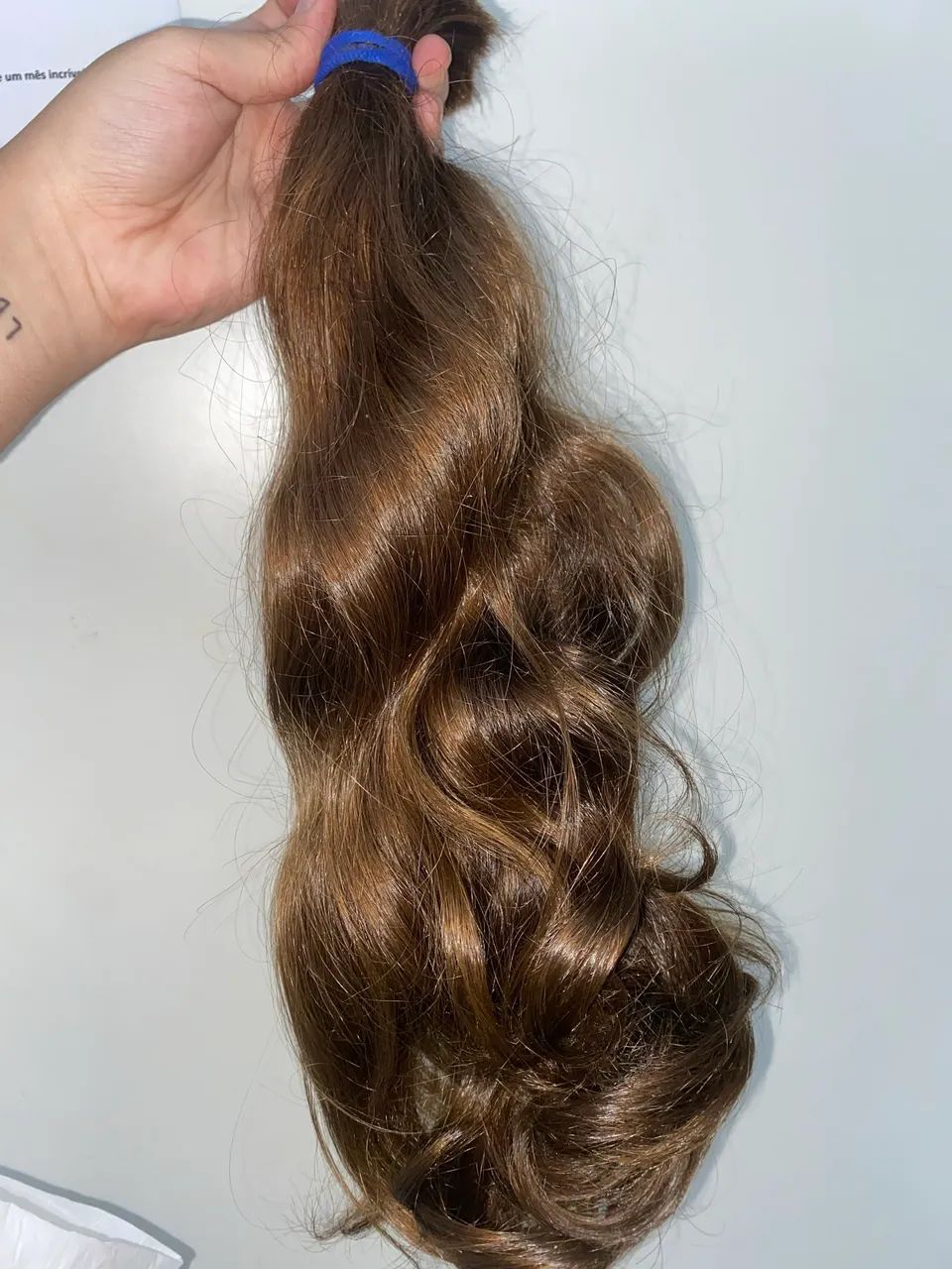 VENDO CABELO VIRGEM LOIRO PUXADO PARA RUIVO 50CM - Foto 3