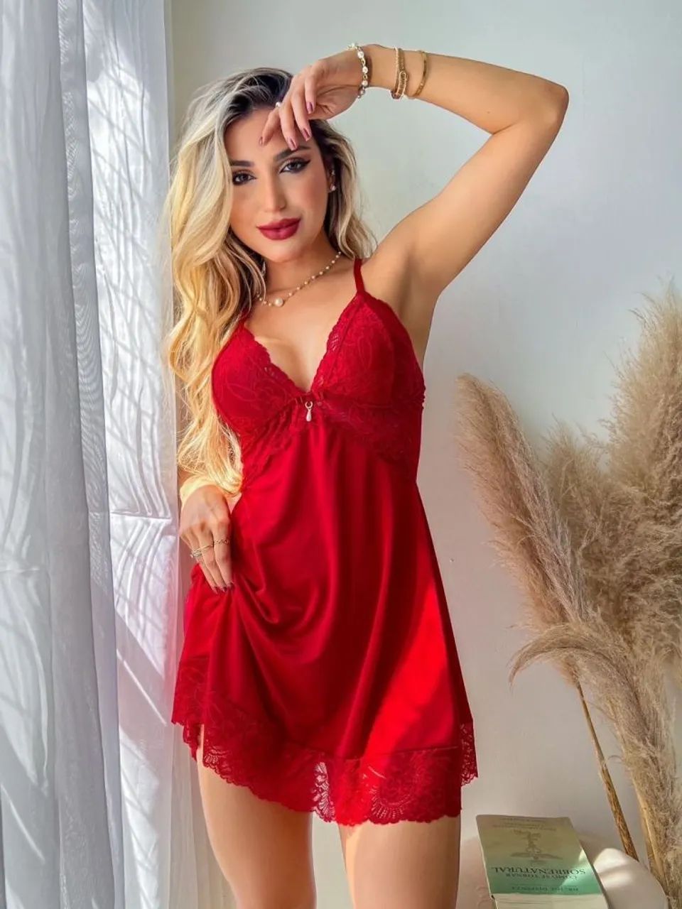 Camisola e calcinha em renda - Foto 2