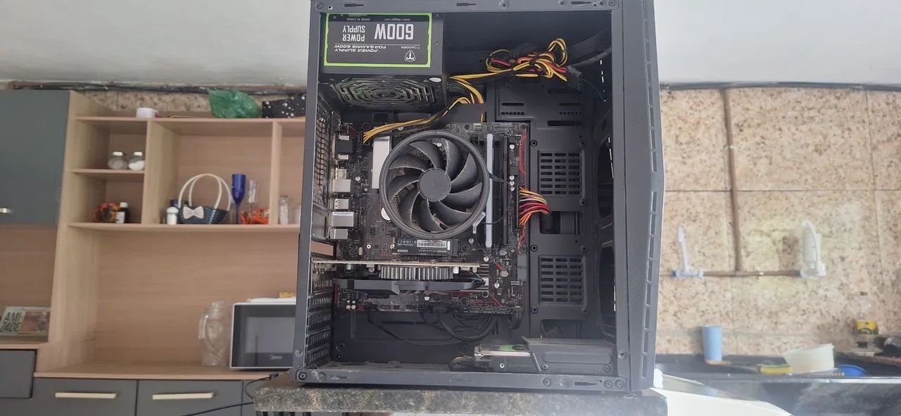 Computador Ryzen 5 4500, 16GB DDR4, SSD 256GB + HD 1TB, RX 550 - Foto 2