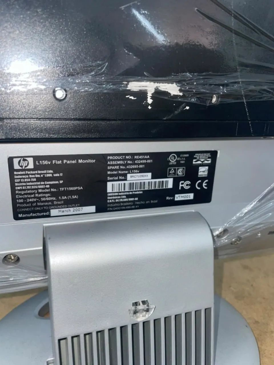 MONITOR DE 15" COM AVARIA USADO - Foto 4
