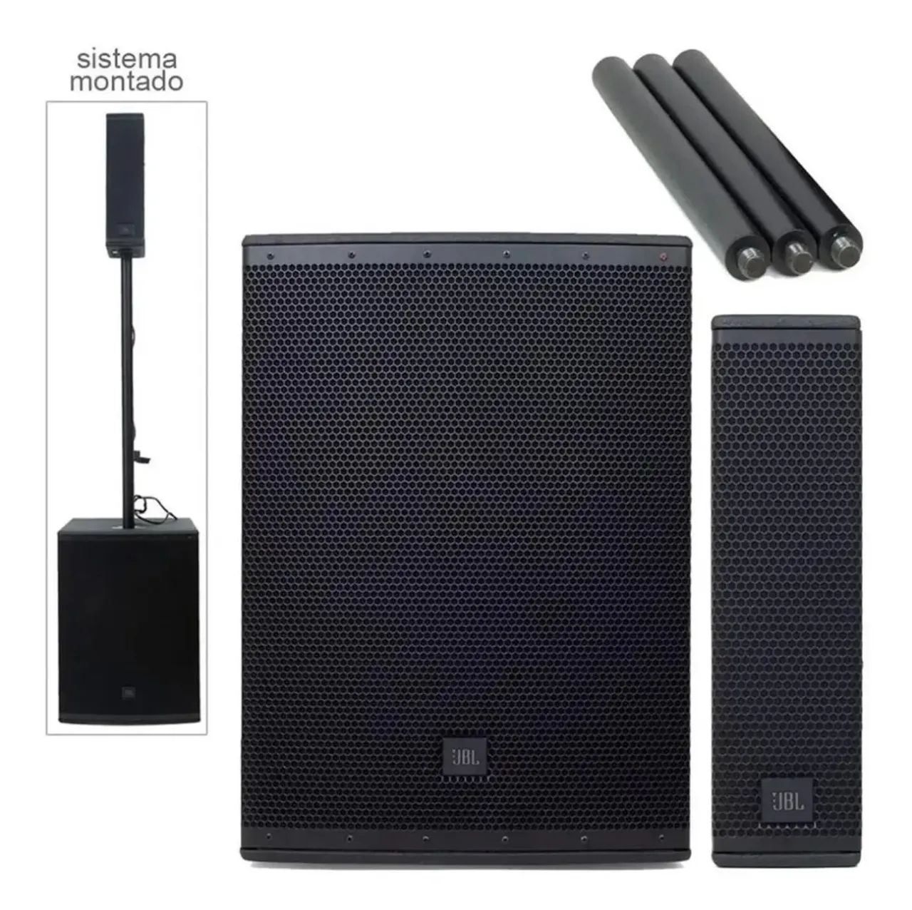 2 Torres ativas, Mini PA, JBL  - Foto 3