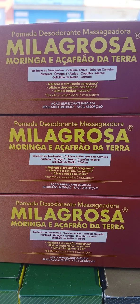 Kit com 3 Pomadas Milagrosa