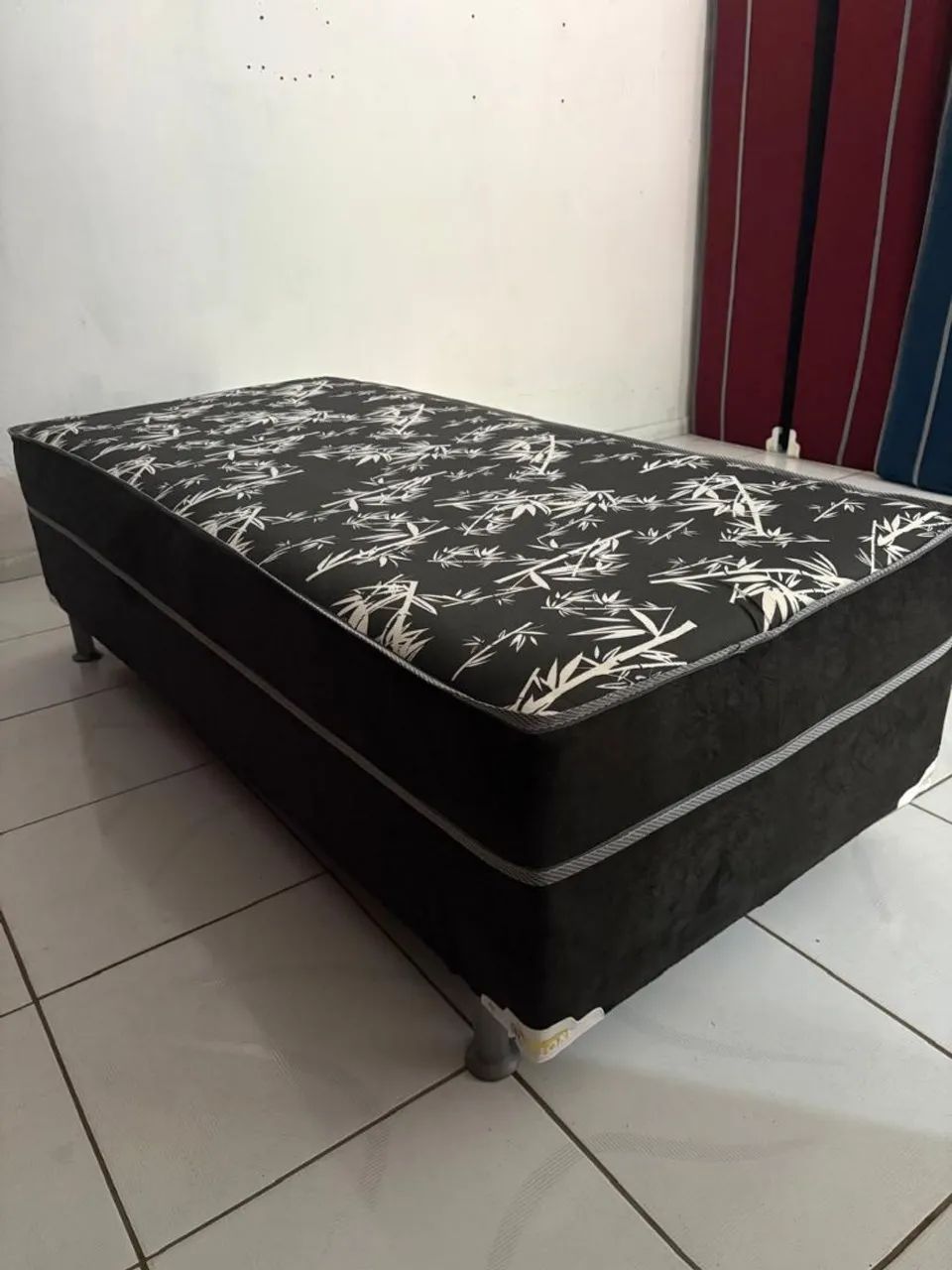 Cama box solteiro nova mola espuma alta  - Foto 2