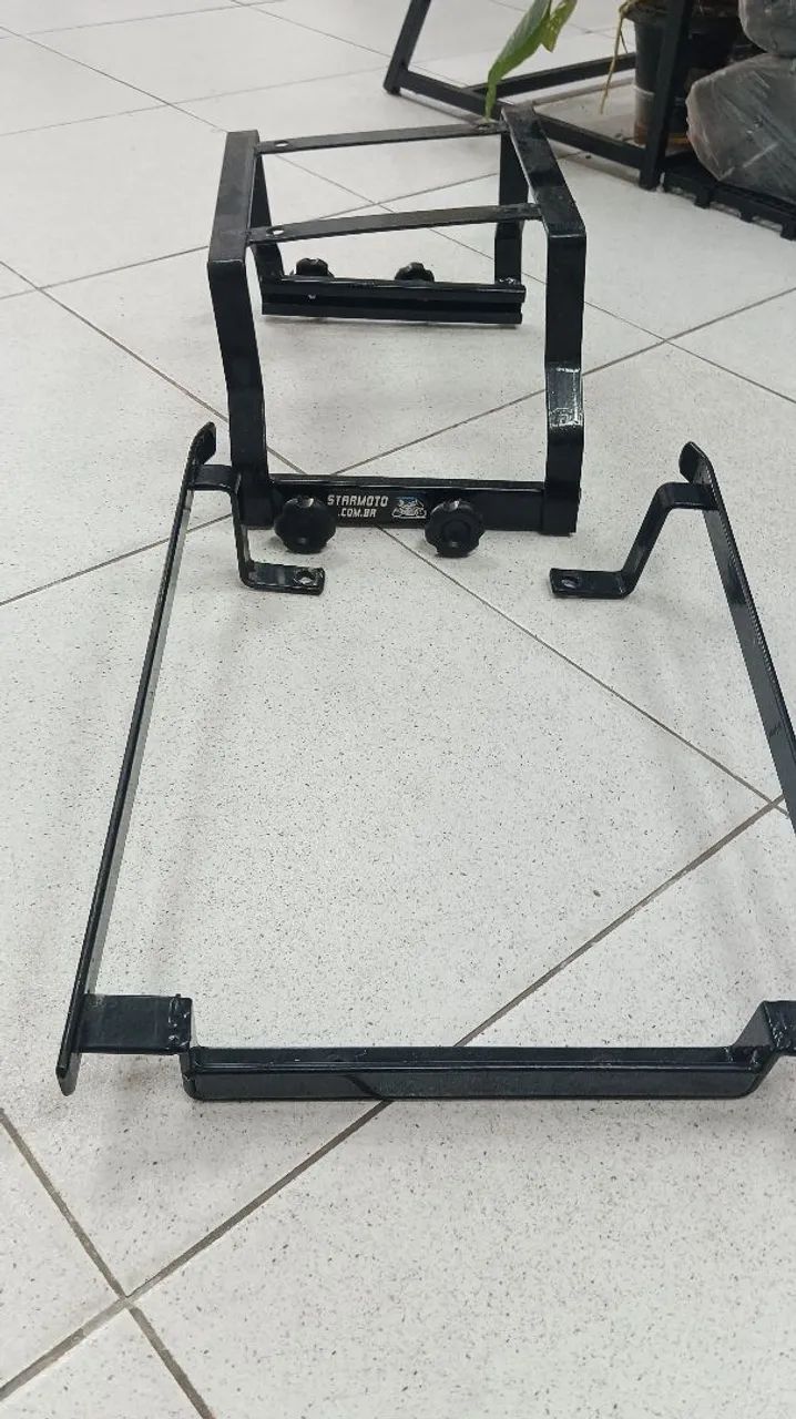 Suporte baú para moto Crosser 150, 250 reais , ainda tem conversa. - Foto 2
