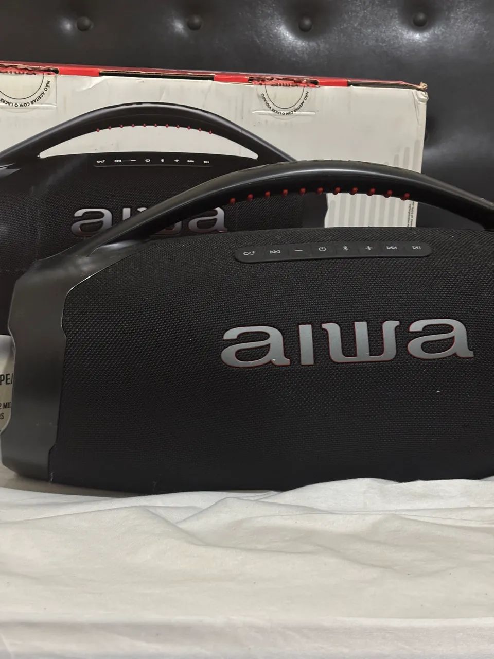 Caixa de som bombox aiwa - nova  - Foto 3