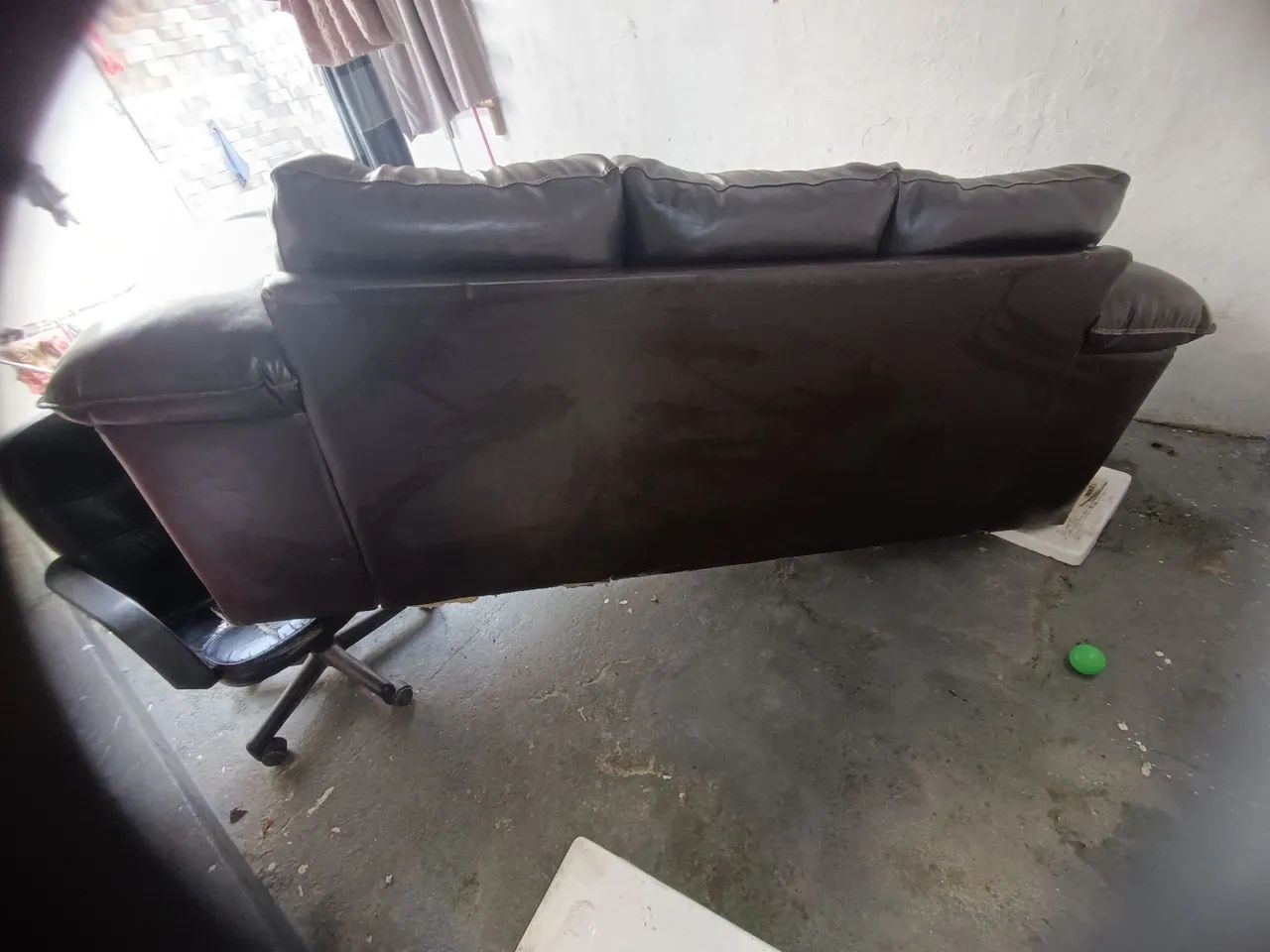 3-Seater Synthetic Leather Sofa419421009698498563