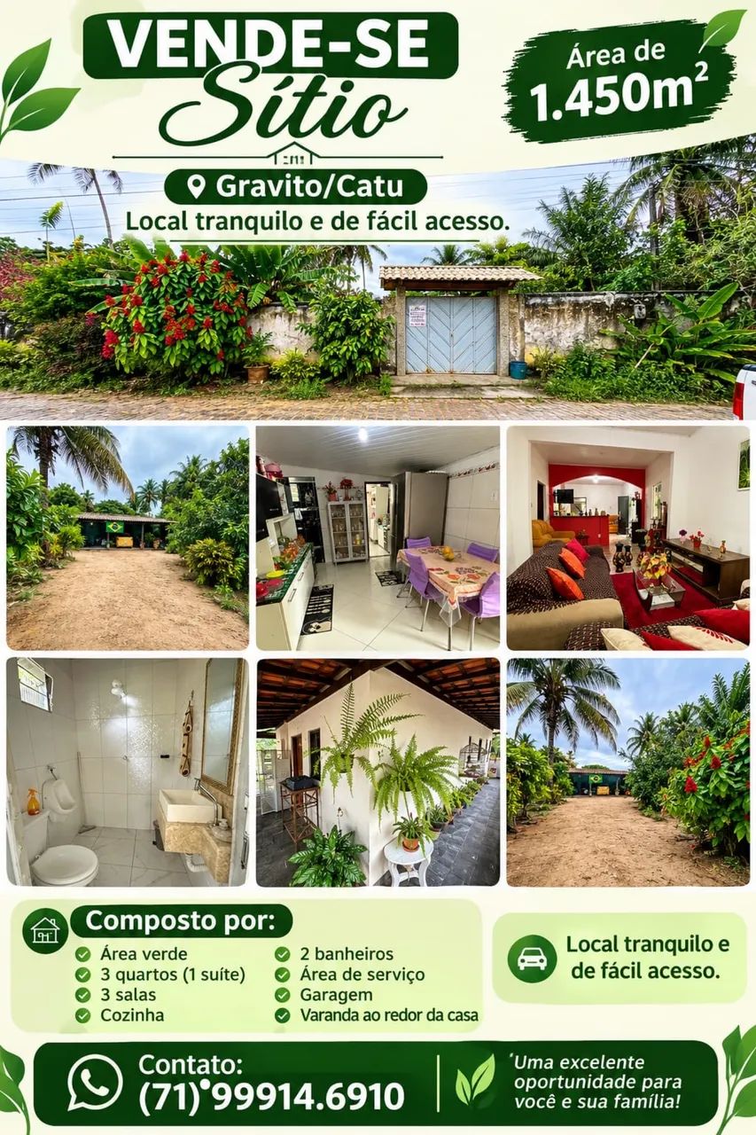 CASA COM EXCELENTE ÁREA COM POMAR 