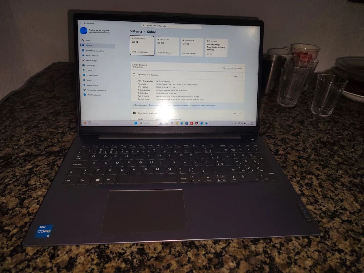 Notebook Lenovo perfeito estado 