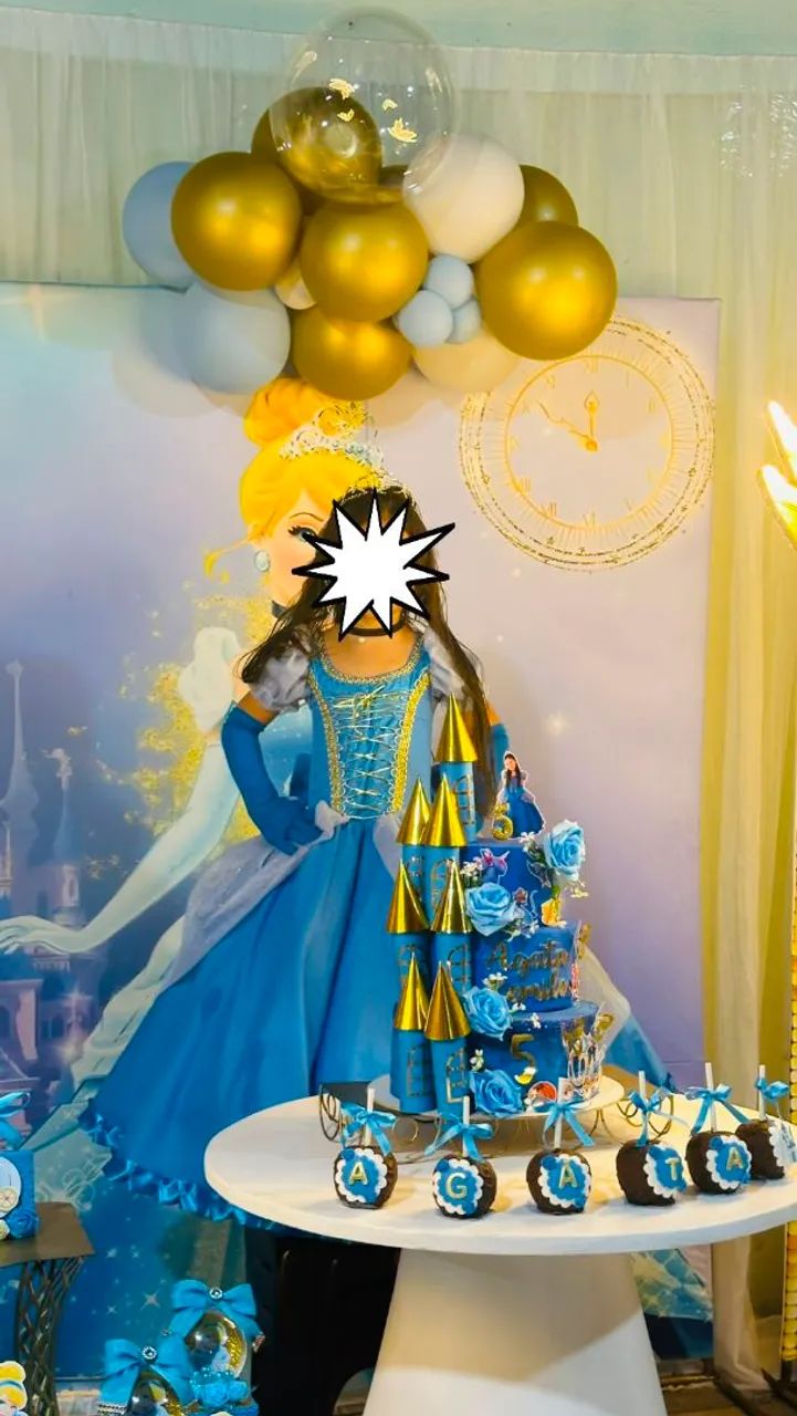Vestido de luxo da cinderela - Foto 3
