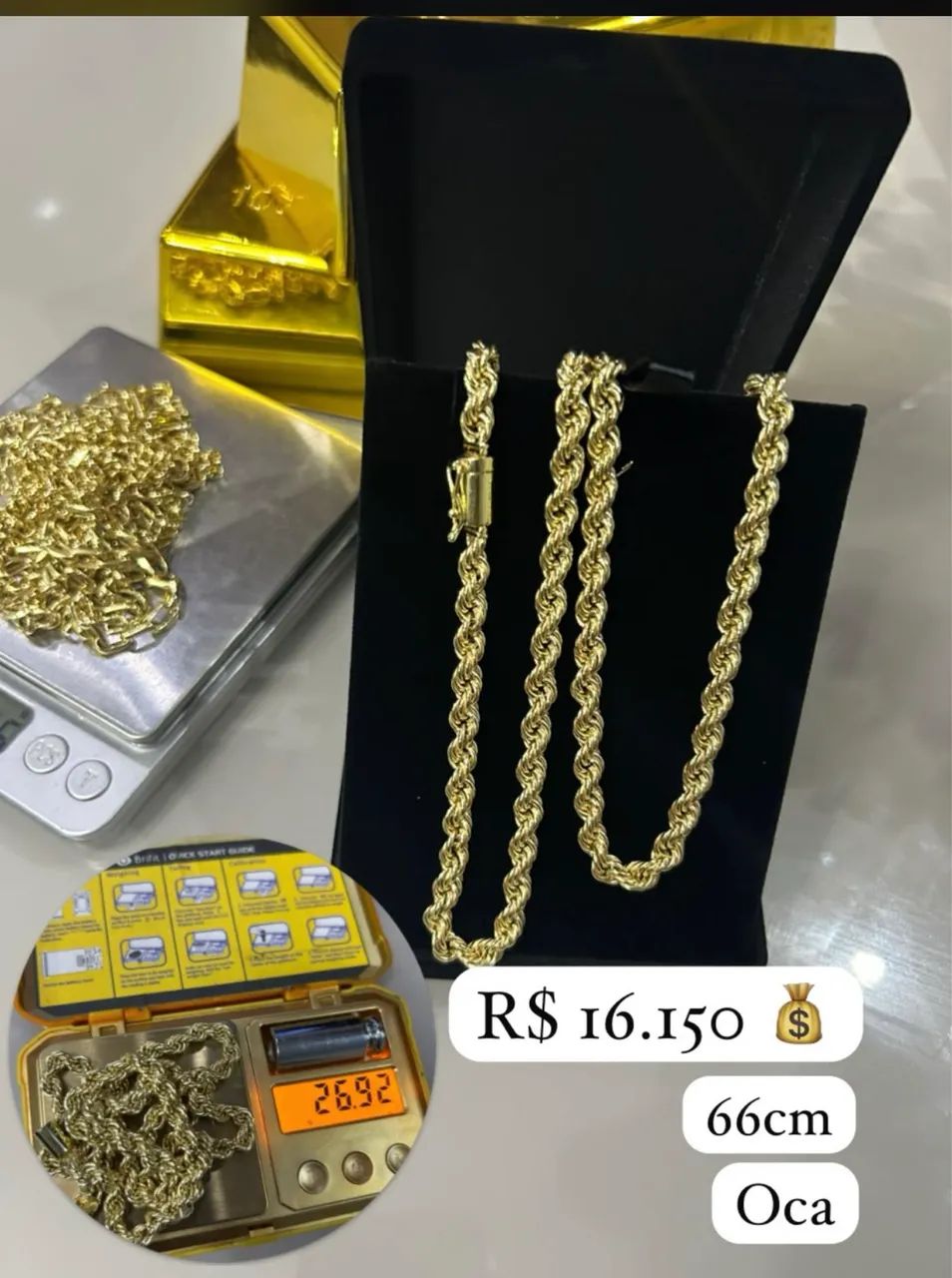 Corrente de ouro baiano 18k (750) 
