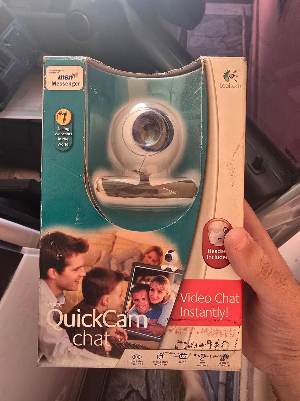 Webcam logitech antiga