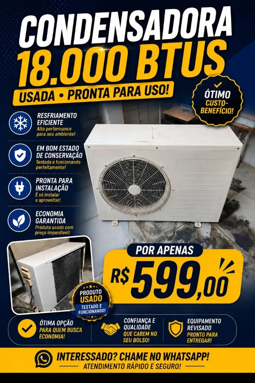 CONDESADORA 18000 BTUs