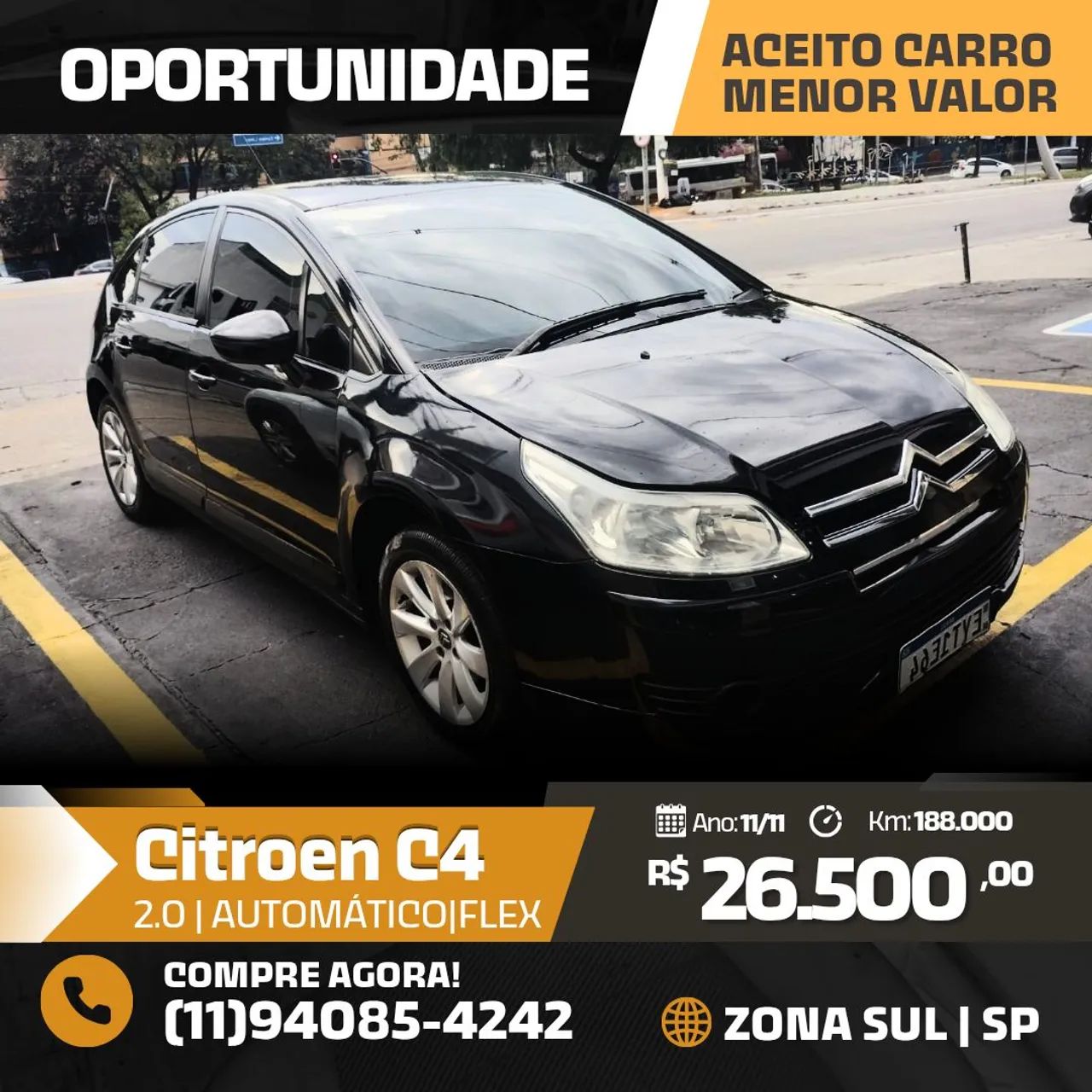 Citroën C4 C4 GLX 2.0 Flex 16V 5p Aut. 2011