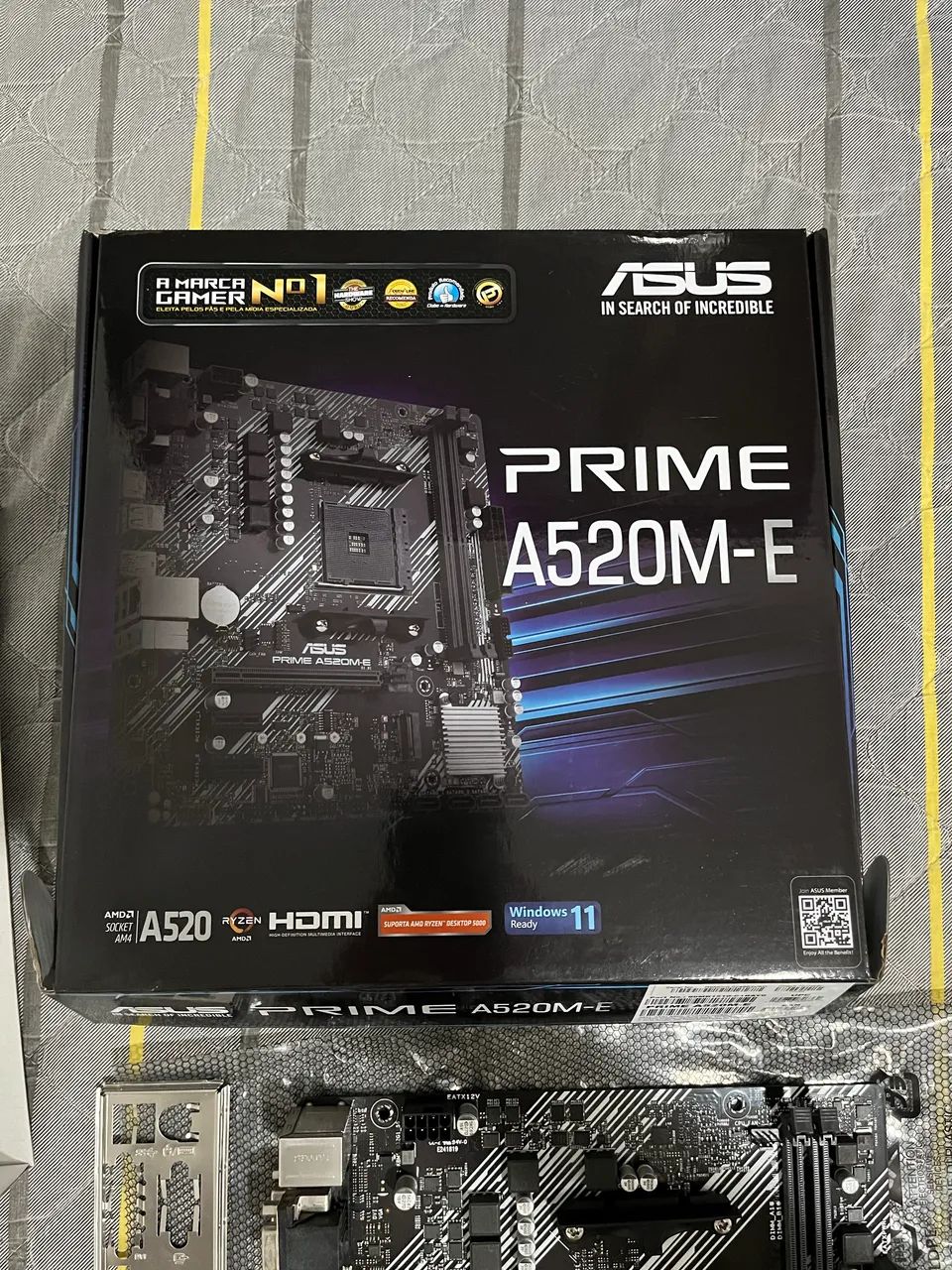 Placa mãe Asus Prime A520m-e AM4