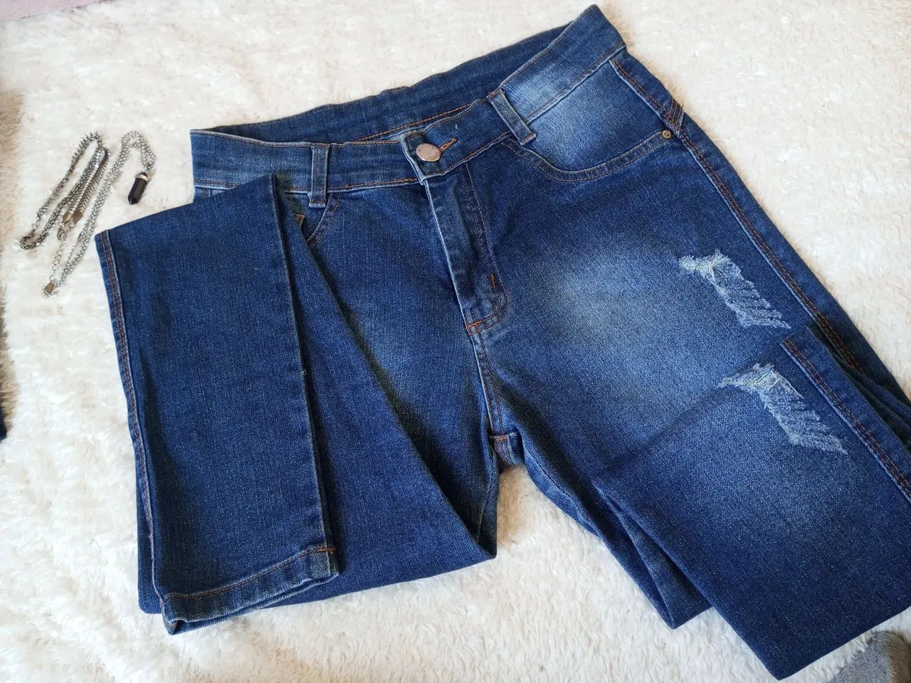 Conjunto 4 Calças Jeans e Acessórios - Foto 3