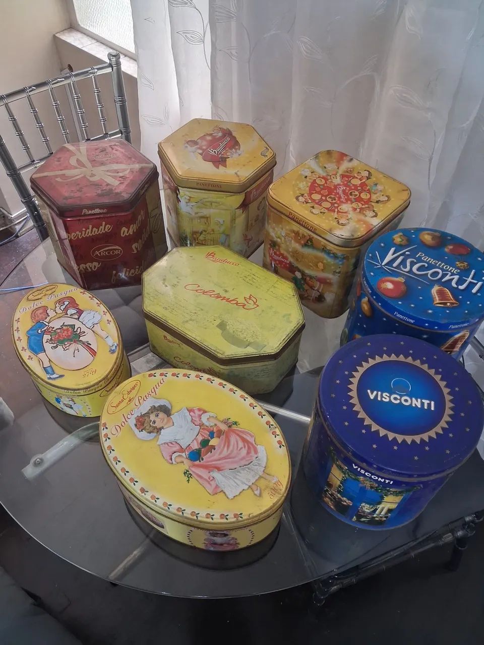 Latas antigas de panetone  - Foto 2