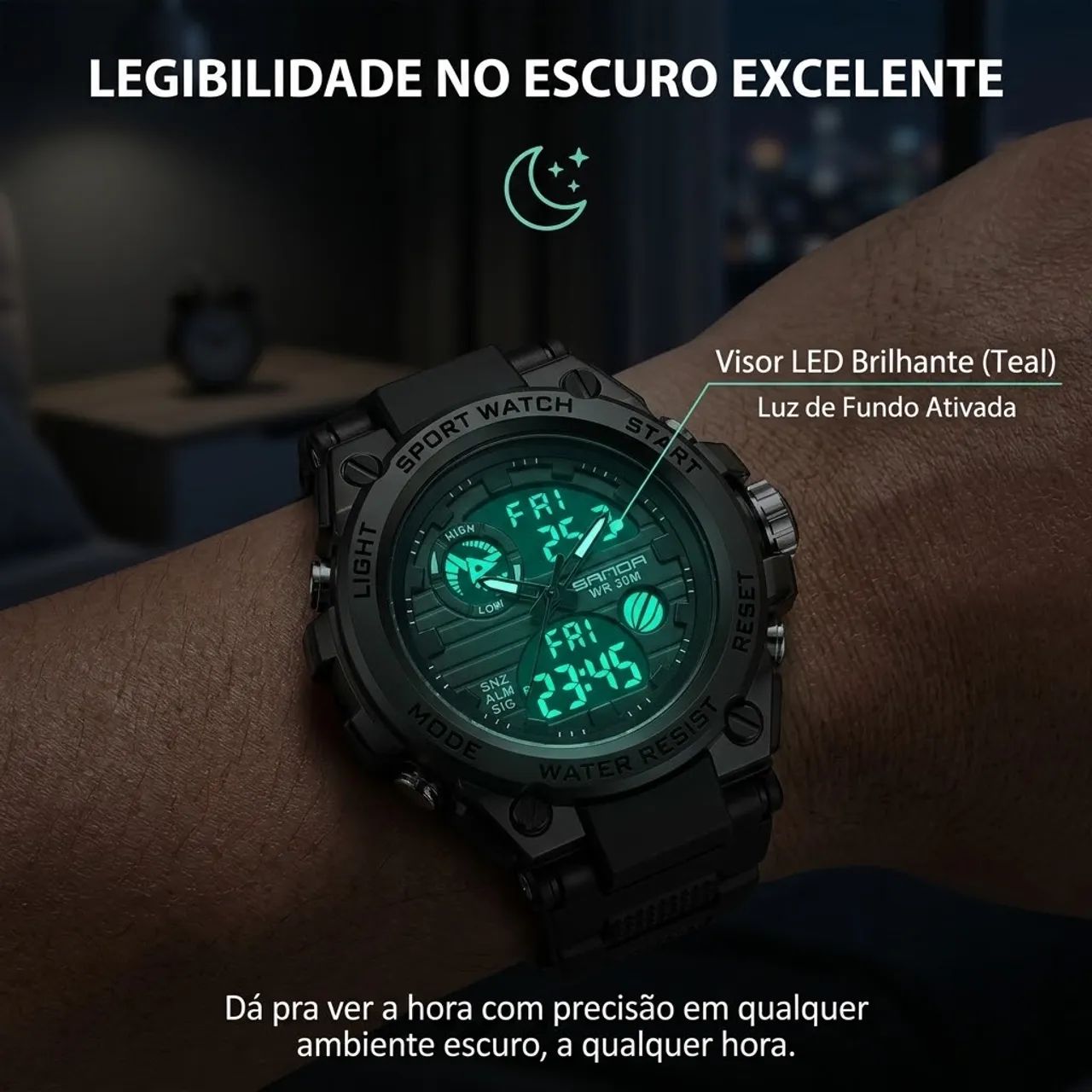 Relógio A Prova D?água Alta Qualidade - Foto 4