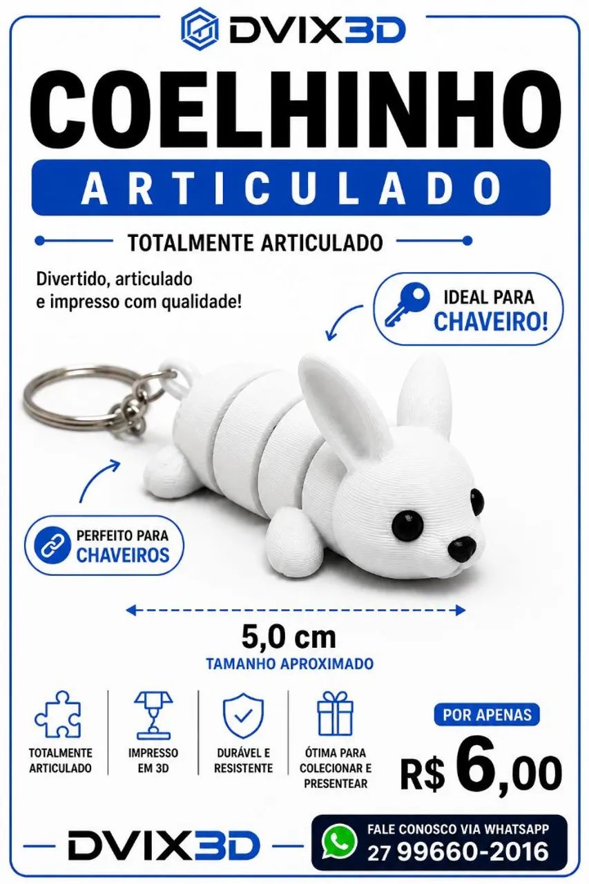 Bichinho articulado 3D - Foto 4